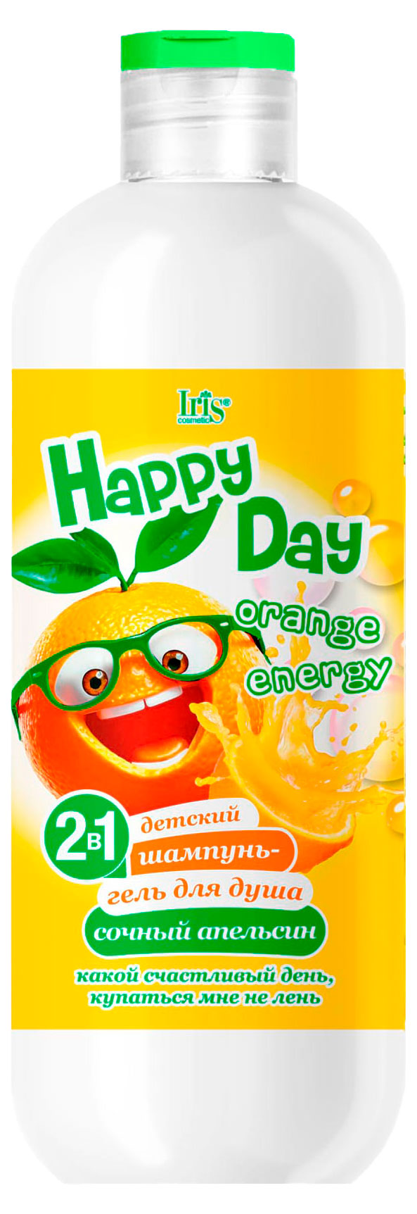

Шампунь-гель для душа Iris детский 2в1 Happy Day сочный апельсин, 500 мл