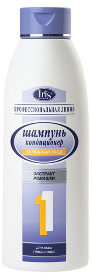 

Шампунь для волос Iris 1 Профессиональная линия Бережный уход ромашка, 1000 мл