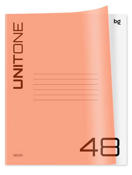 

Тетрадь BG UniTone Mix пластиковая обложка в клетку А4 48 л, 1 шт в ассортименте