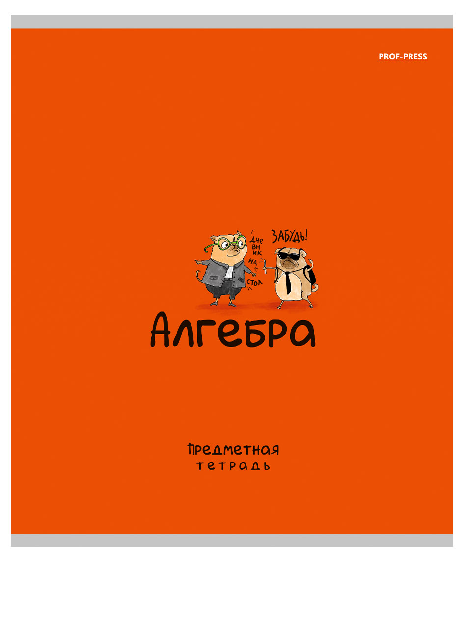 Изображение товара Тетрадь предметная Prof-Press Mini friends Алгебра в клетку A5 48 л
