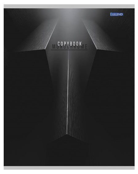 

Тетрадь Legend Геометрия на черном в клетку А5 48 л, 1 шт в ассортименте