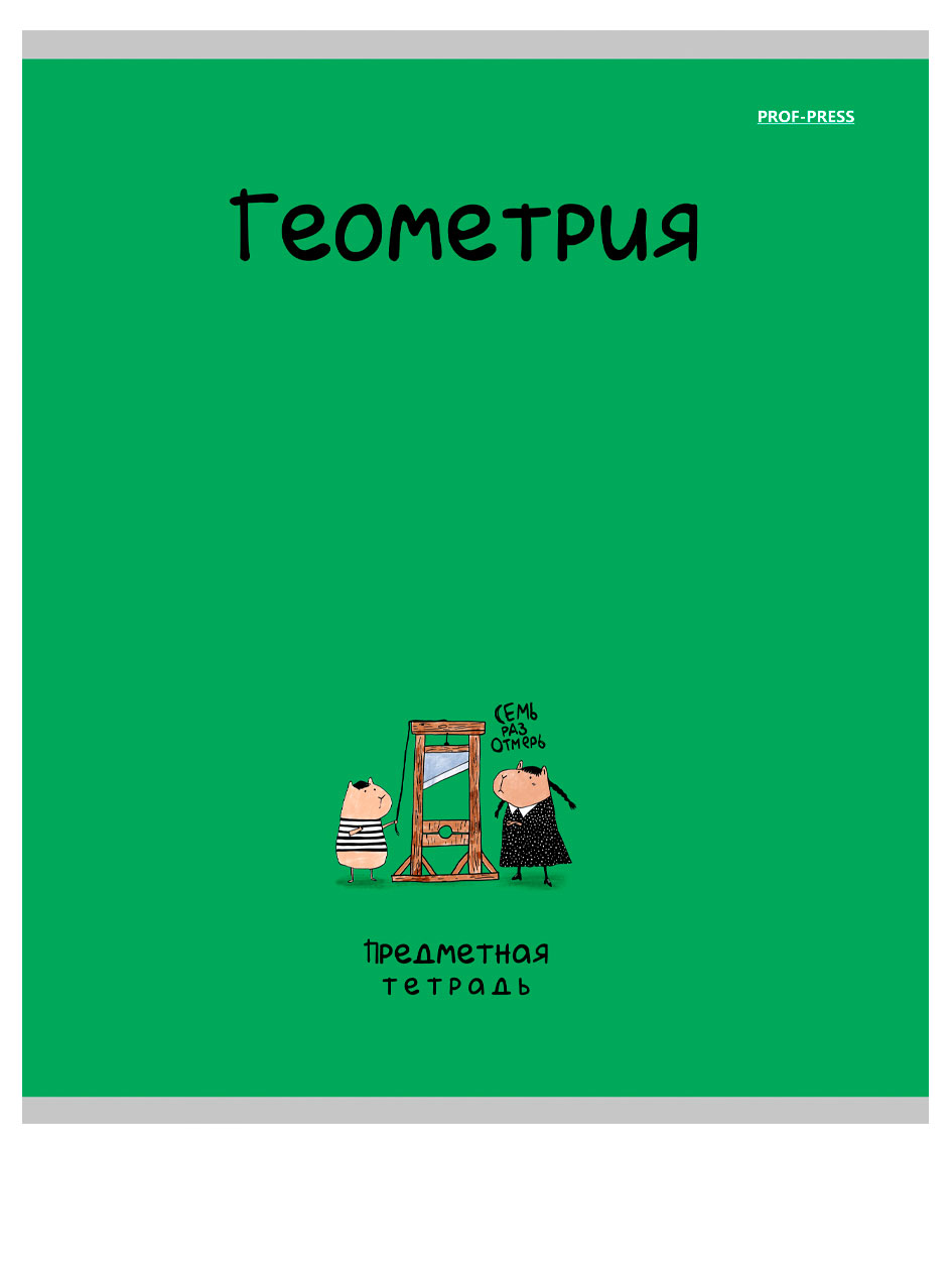 

Тетрадь предметная Prof-Press Mini friends Геометрия в клетку А5, 48 л