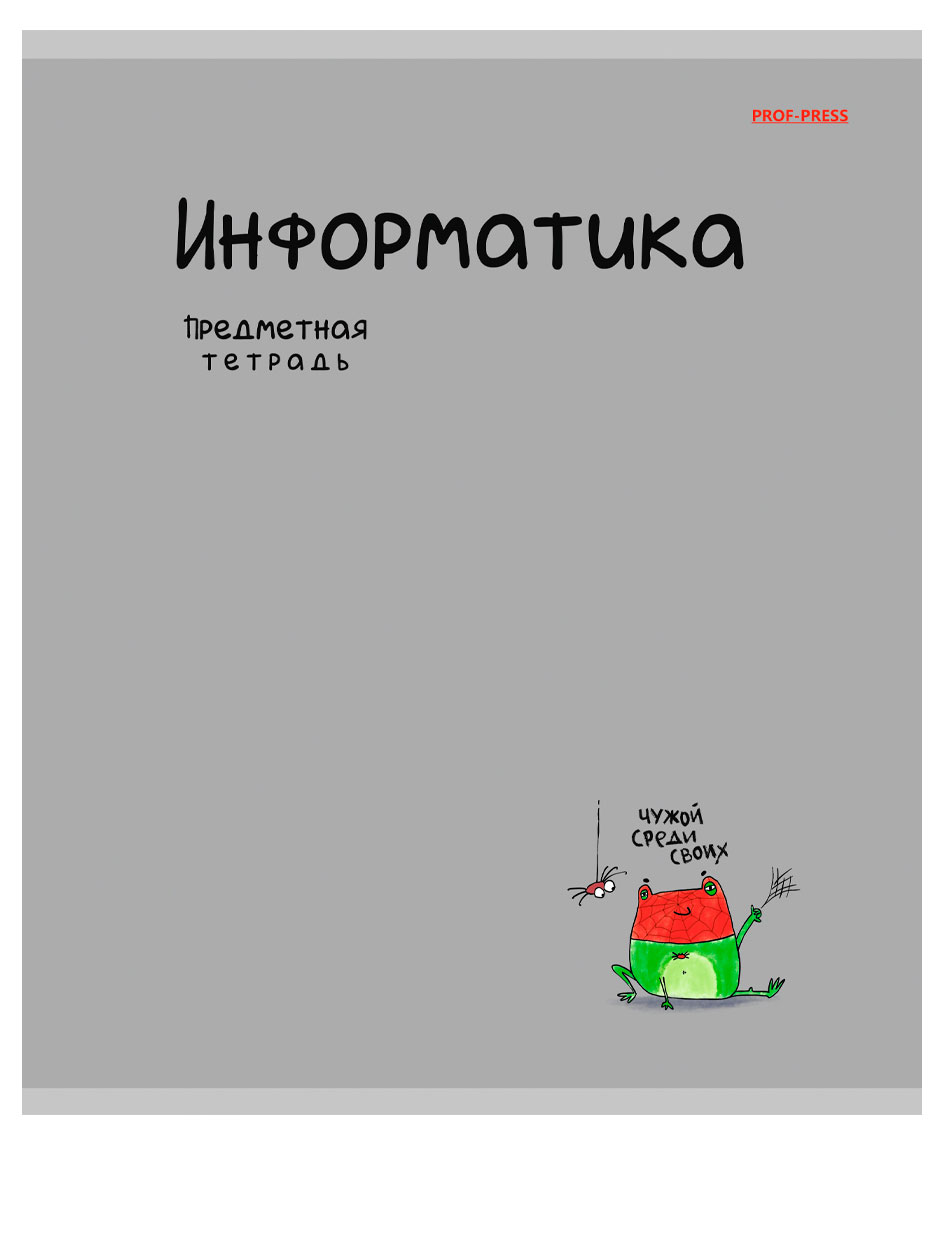 

Тетрадь предметная Prof-Press Mini friends Информатика в клетку А5, 48 л