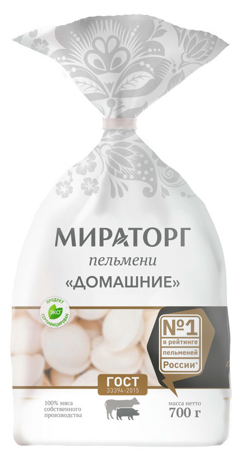 

Пельмени Мираторг домашние из свинины и говядины, 700 г