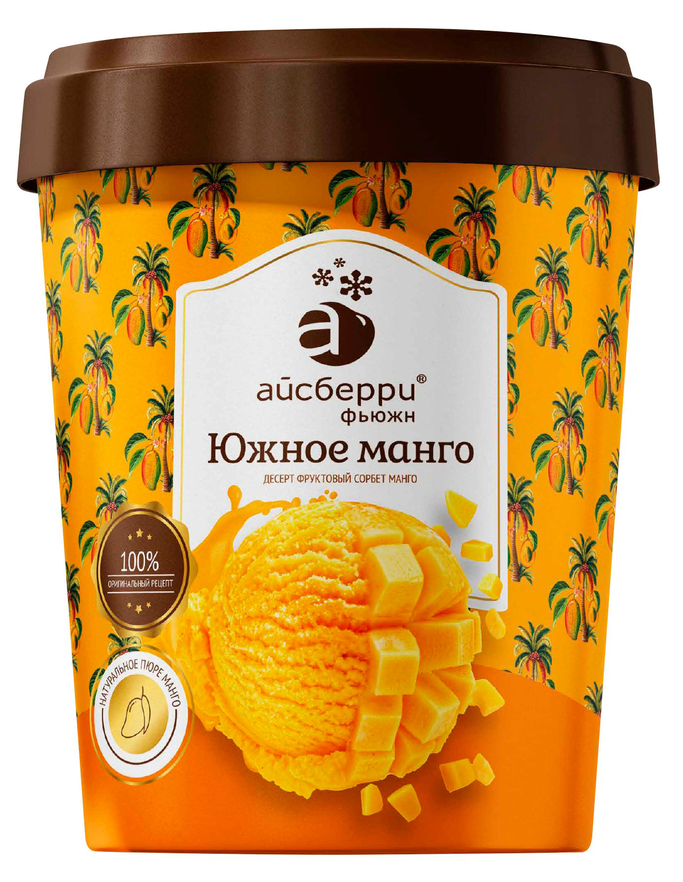 

Сорбет Айсберри Южное манго с кусочками манго, 350 г