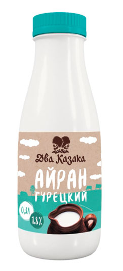 

Айран Два Казака Турецкий 1,8% БЗМЖ, 300 г