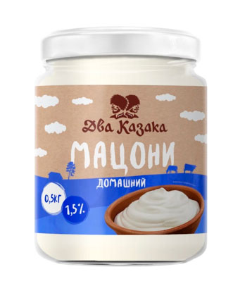 

Мацони Два Казака 1,5% БЗМЖ, 500 г