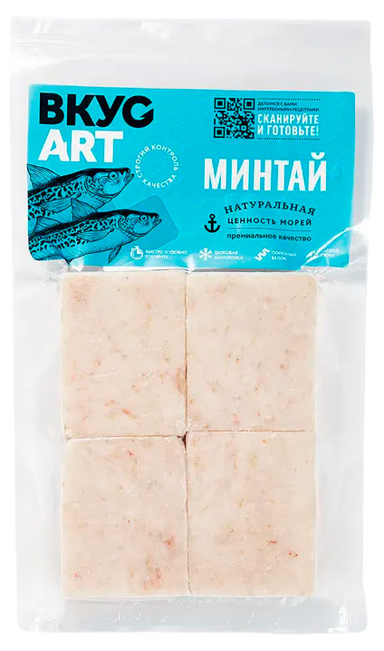 

Минтай замороженный Вкус Арт филе, 400 г