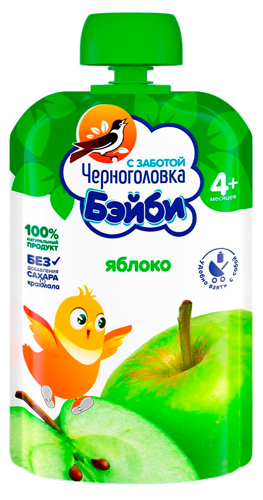 

Пюре Черноголовка Бэйби яблоко с 4 мес., 85 г