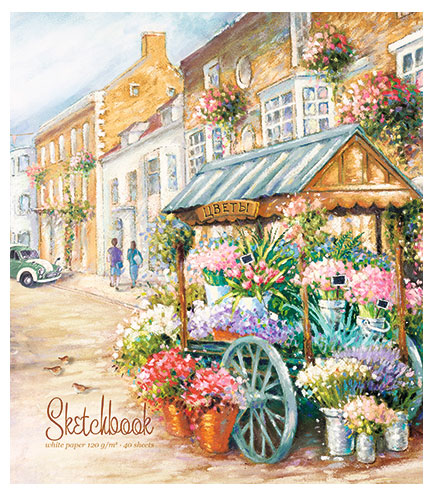 

Скетчбук ПЗБМ Улицы А5, 40 л