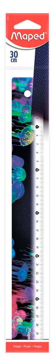 

Линейка Maped DEEPSEA PARADISE пластиковая 30 см, 1 шт