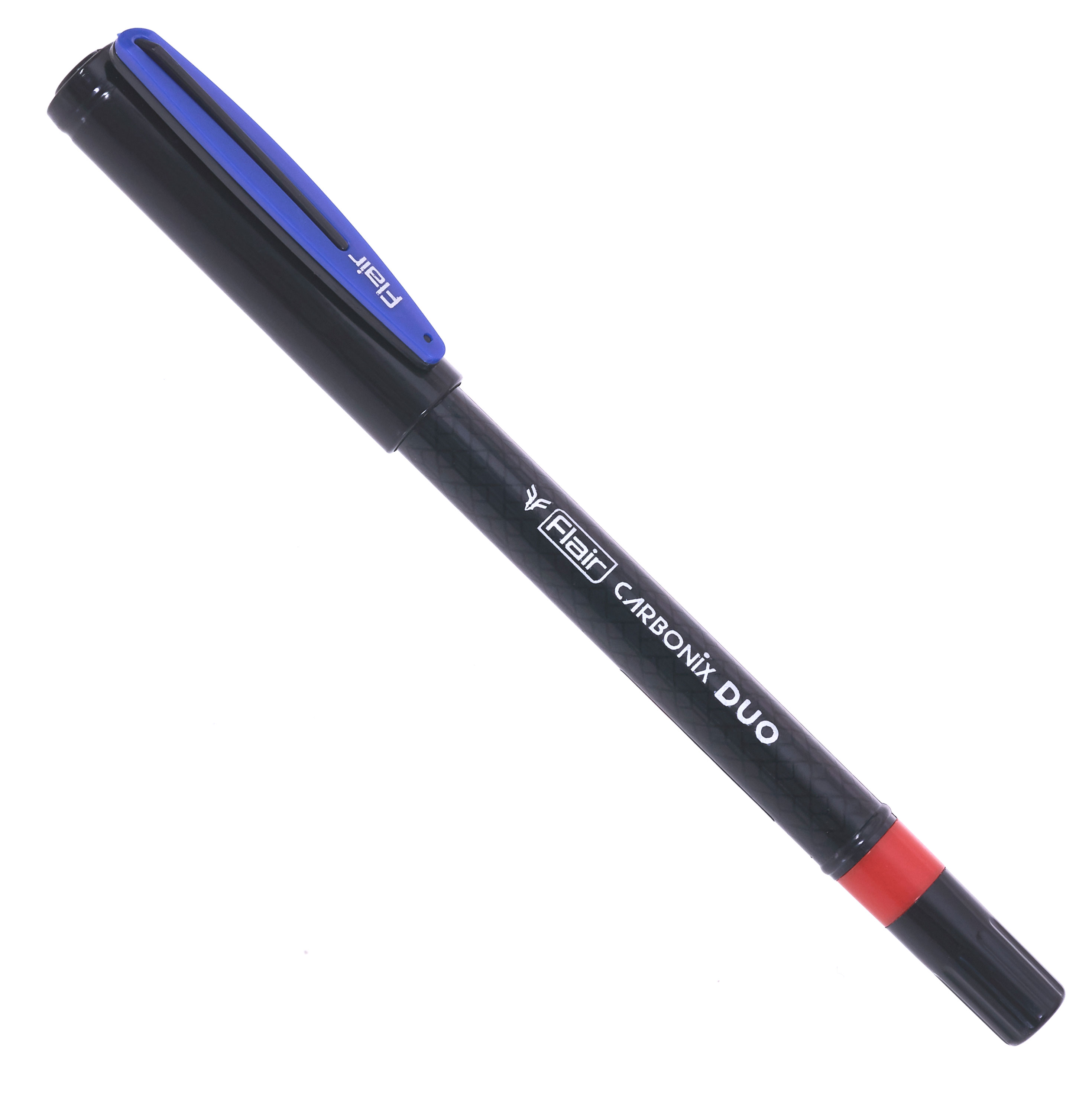 

Ручка шариковая двусторонняя Flair CARBONIX DUO 1,0мм синий/красный, 1 шт в ассортименте