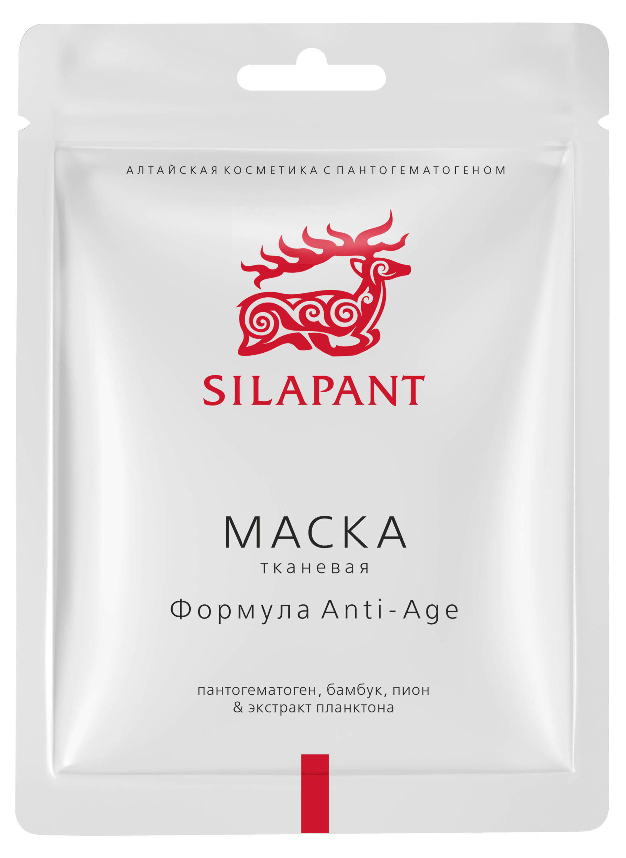 

Маска тканевая для лица Silapant Формула Anti-Age, 24 мл