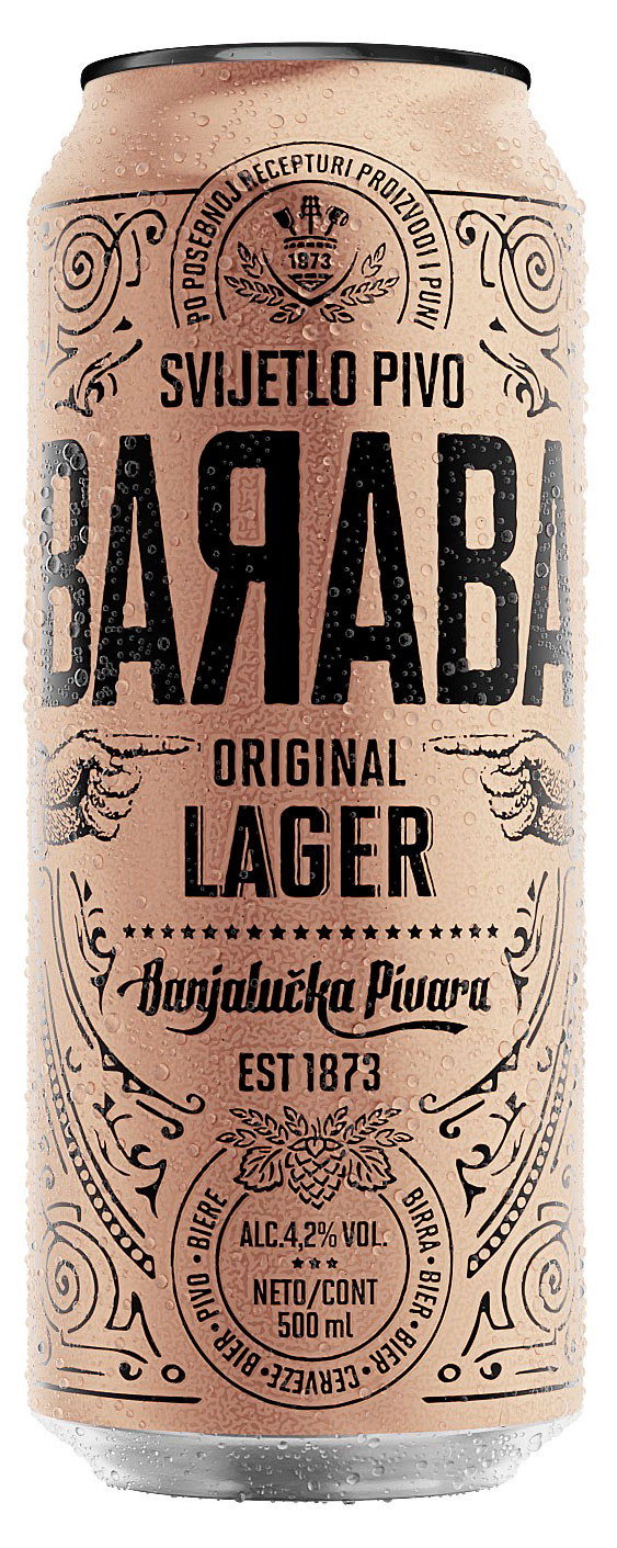 

Пиво Baraba Original Lager светлое фильтрованное, 500 мл