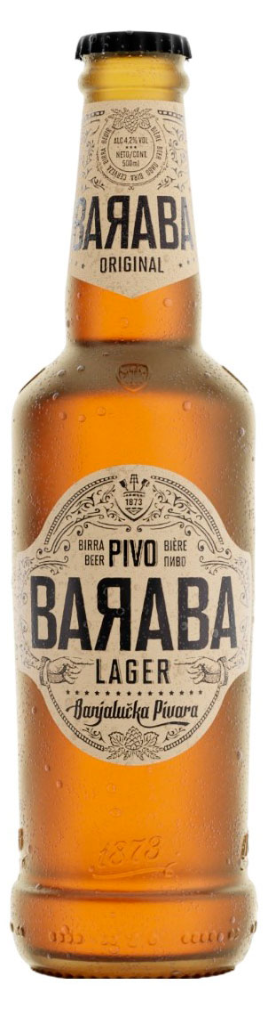 

Пиво Baraba Original Lager светлое фильтрованное, 330 мл