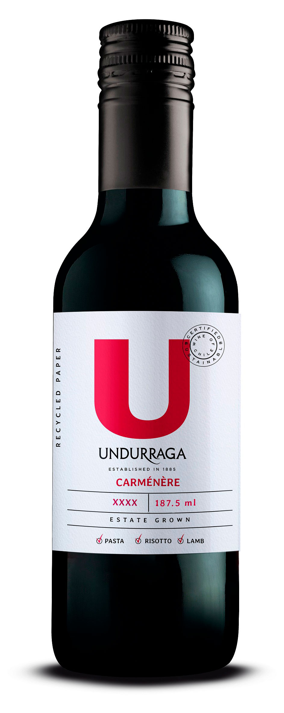 

Вино Undurraga Carmenere красное сухое Чили, 0,187 л