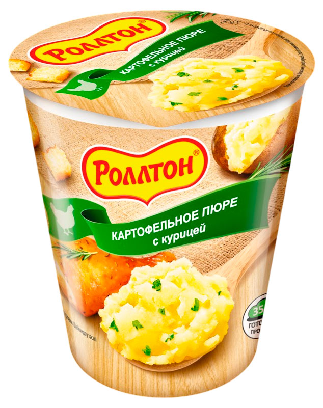 

Пюре картофельное Роллтон с курицей, 55 г