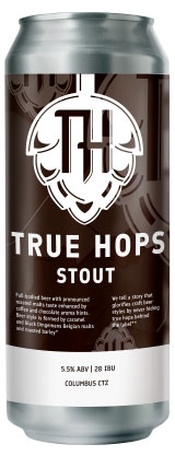 Изображение товара Пиво темное True Hops Ipa нефильтрованное пастеризованное 5,5%, 450 мл