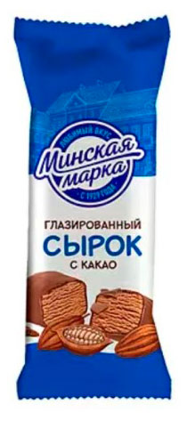 

Сырок творожный глазированный Минская марка с какао, 45 г