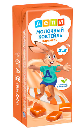 

Коктейль молочный Депи карамель 2,5%, 210 г