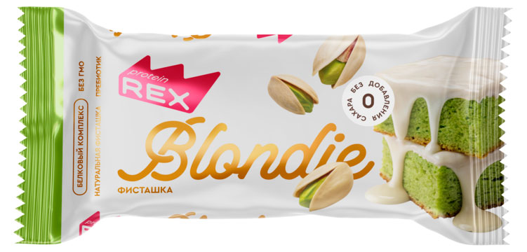 

Пирожное протеиновое ProteinRex Блонди Фисташка, 50 г