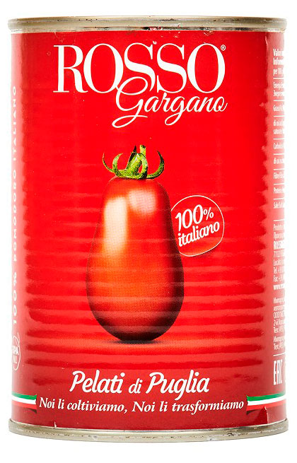 Изображение товара Томаты целые Rosso Gargano очищенные, 400 г