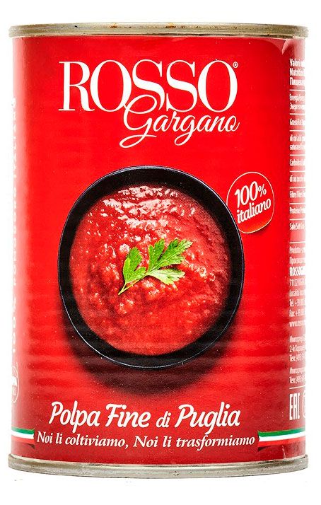 

Томаты протертые Rosso Gargano, 400 г