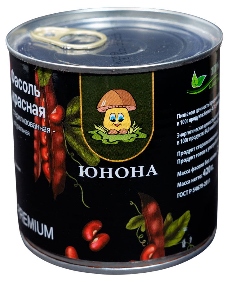 Изображение товара Фасоль красная «Юнона» натуральная, 420 г