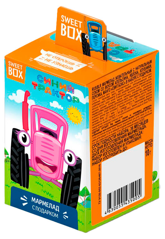 

Мармелад SWEET BOX Синий трактор с игрушкой, 10 г