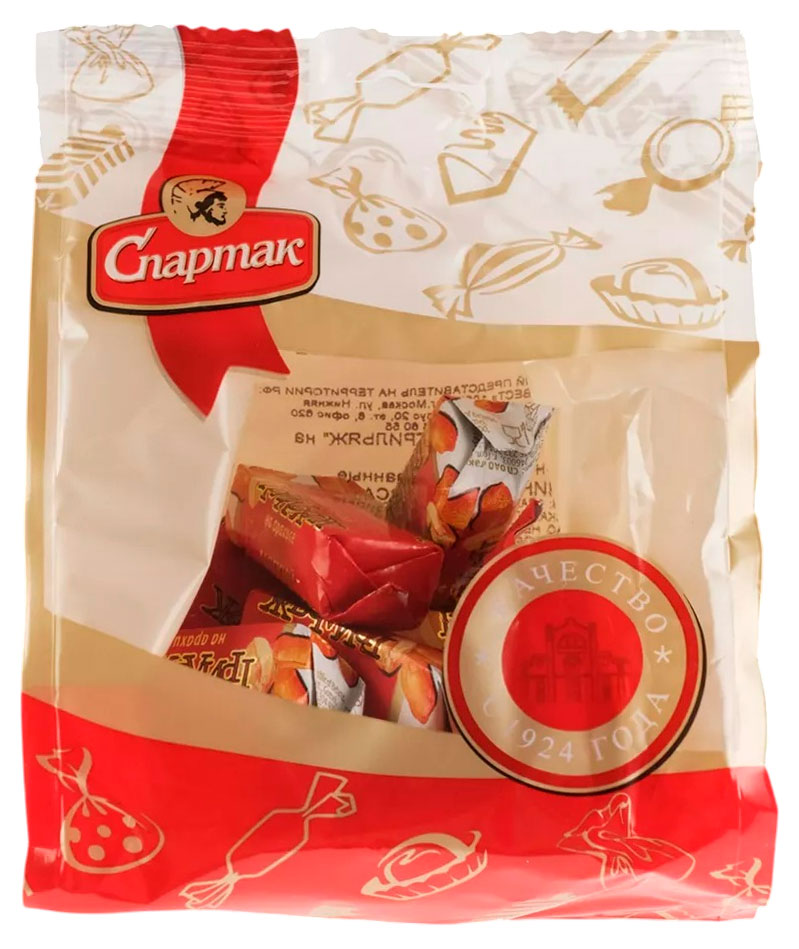 

Конфеты Спартак мягкий грильяж на арахисе, 150 г