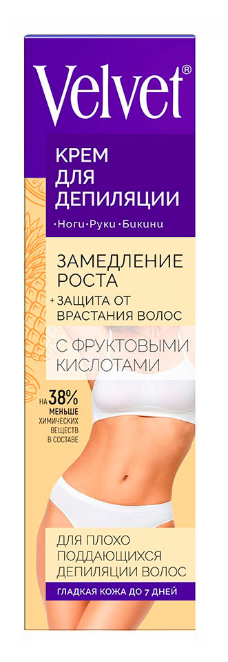Изображение товара Крем для депиляции Velvet с фруктовыми кислотами, 100 м