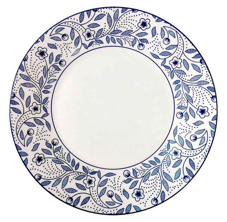 

Тарелка обеденная StoсkHaus Floral pattern, 23 см
