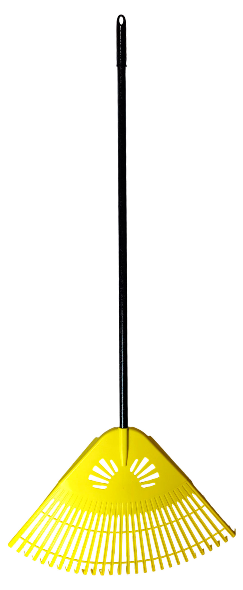 

Грабли веерные Гардения пластмассовые желтые с фиберглассовым черенком, 28 зубцов