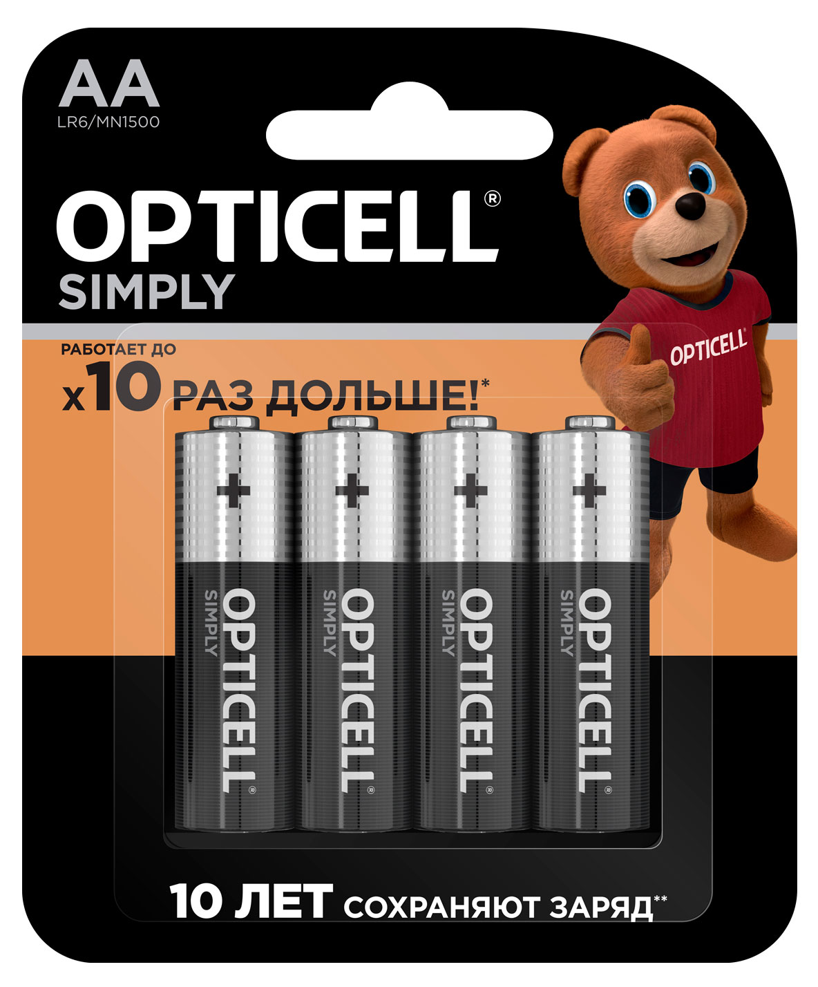 

Батарейки Opticell Simply АА, 4 шт