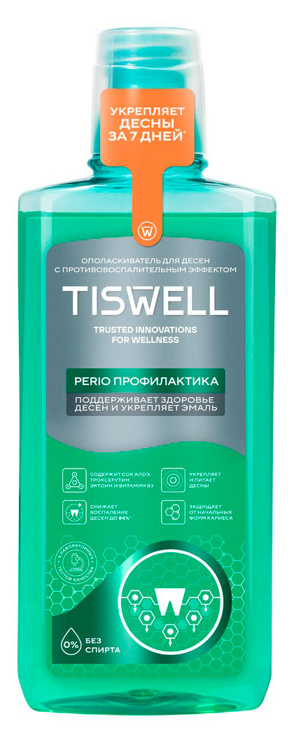 Изображение товара Ополаскиватель для полости рта TISWELL с троксерутином 500 мл