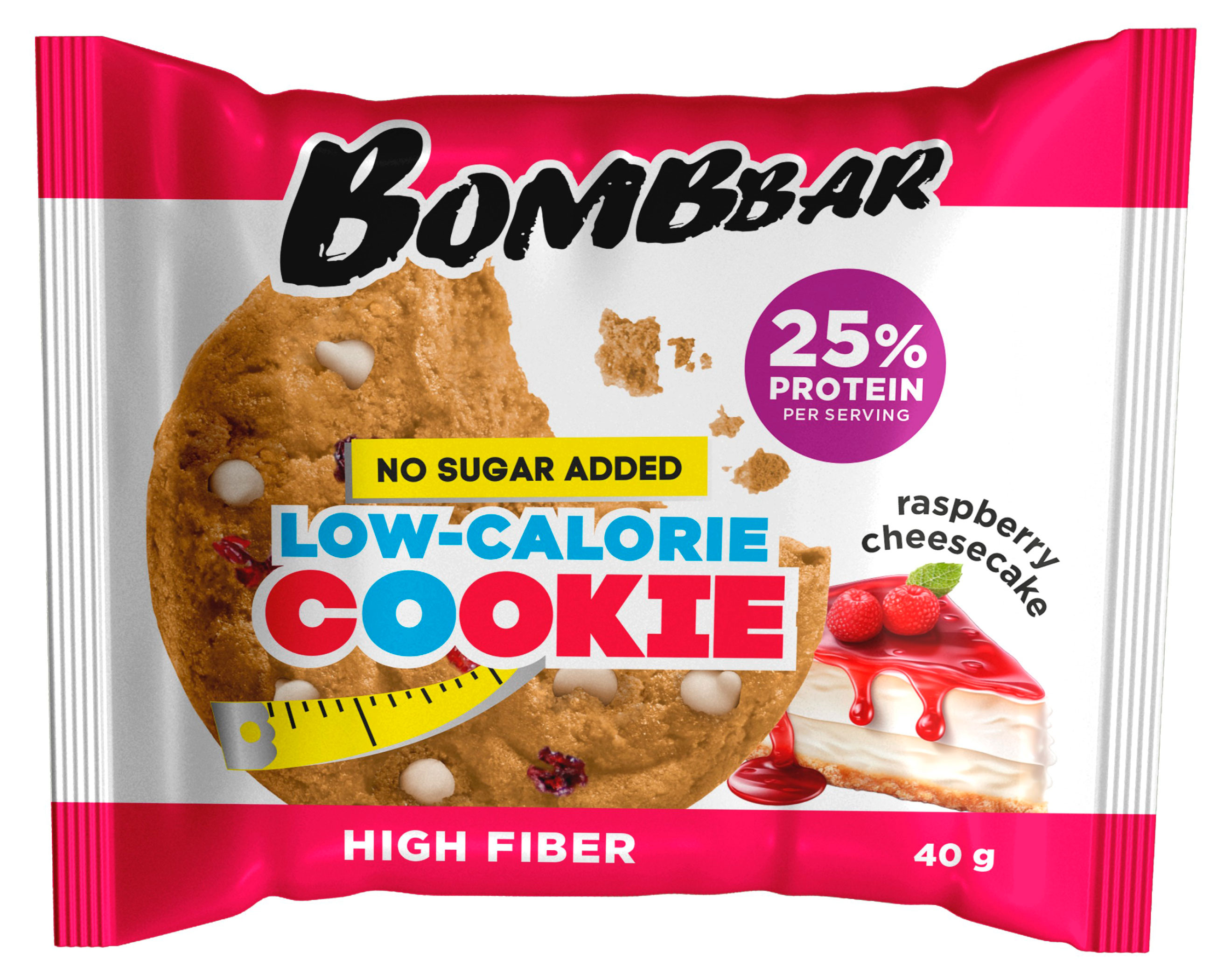 

Печенье протеиновое Bombbar Малиновый чизкейк, 40 г