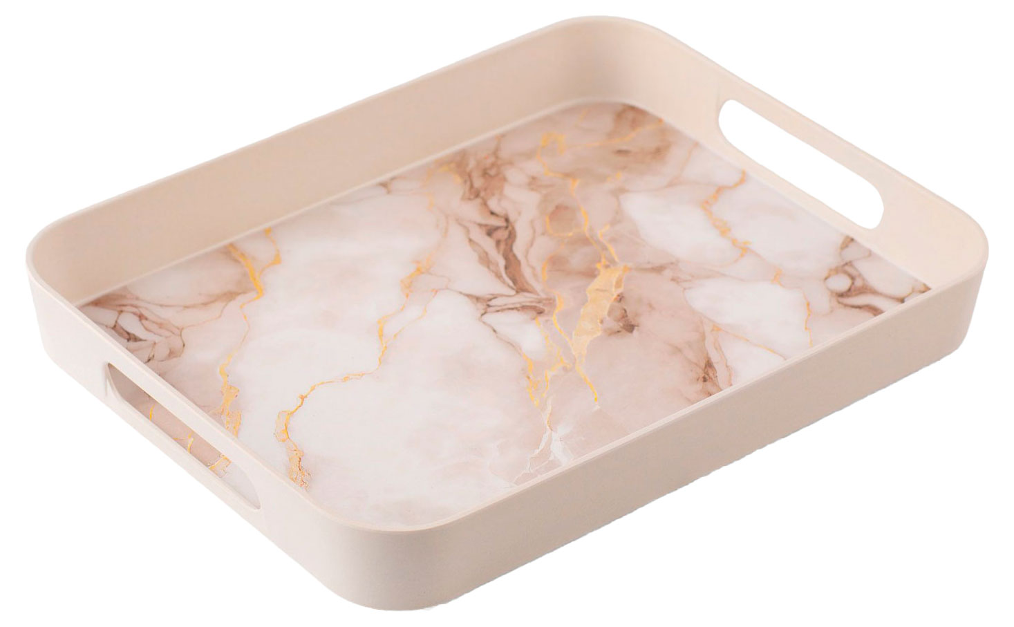 Изображение товара Поднос прямоугольный Domenik Marbel 33х26 см экологичный и стильный