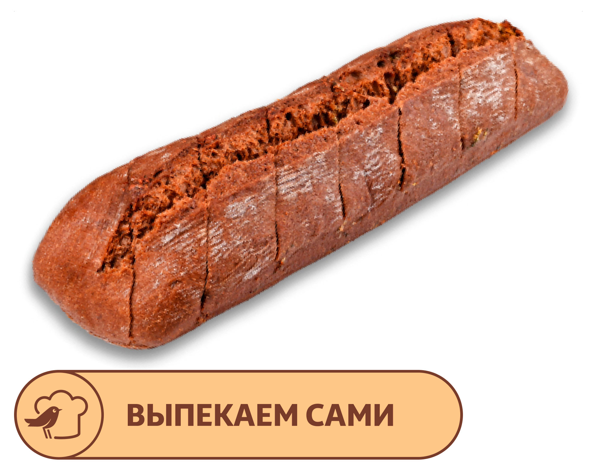 

Багет ржаной АШАН половинка с чесноком, 185 г