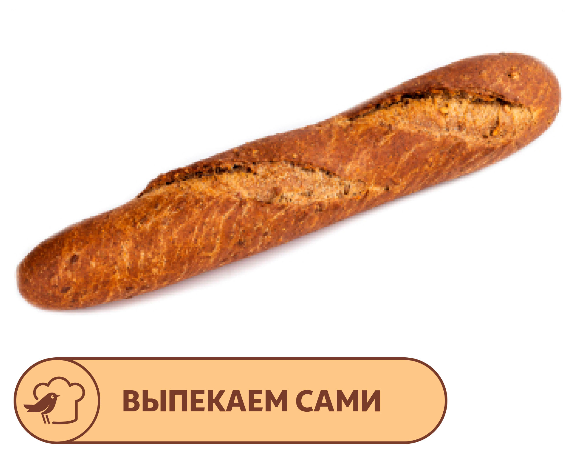 

Мини-багет АШАН со злаками, 125 г