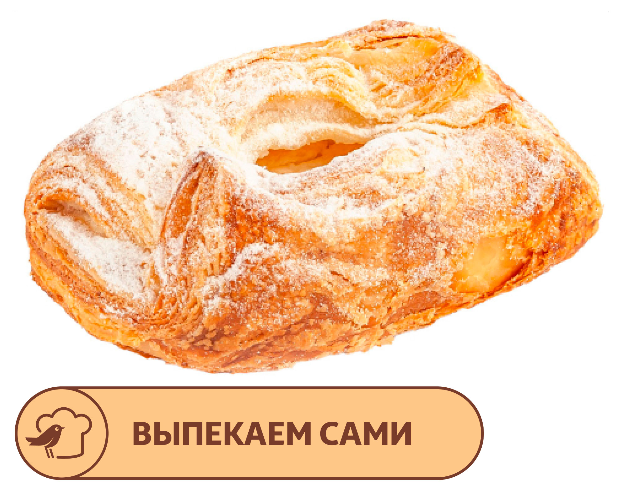 

Твист АШАН слоеный с творогом и лимоном, 80 г