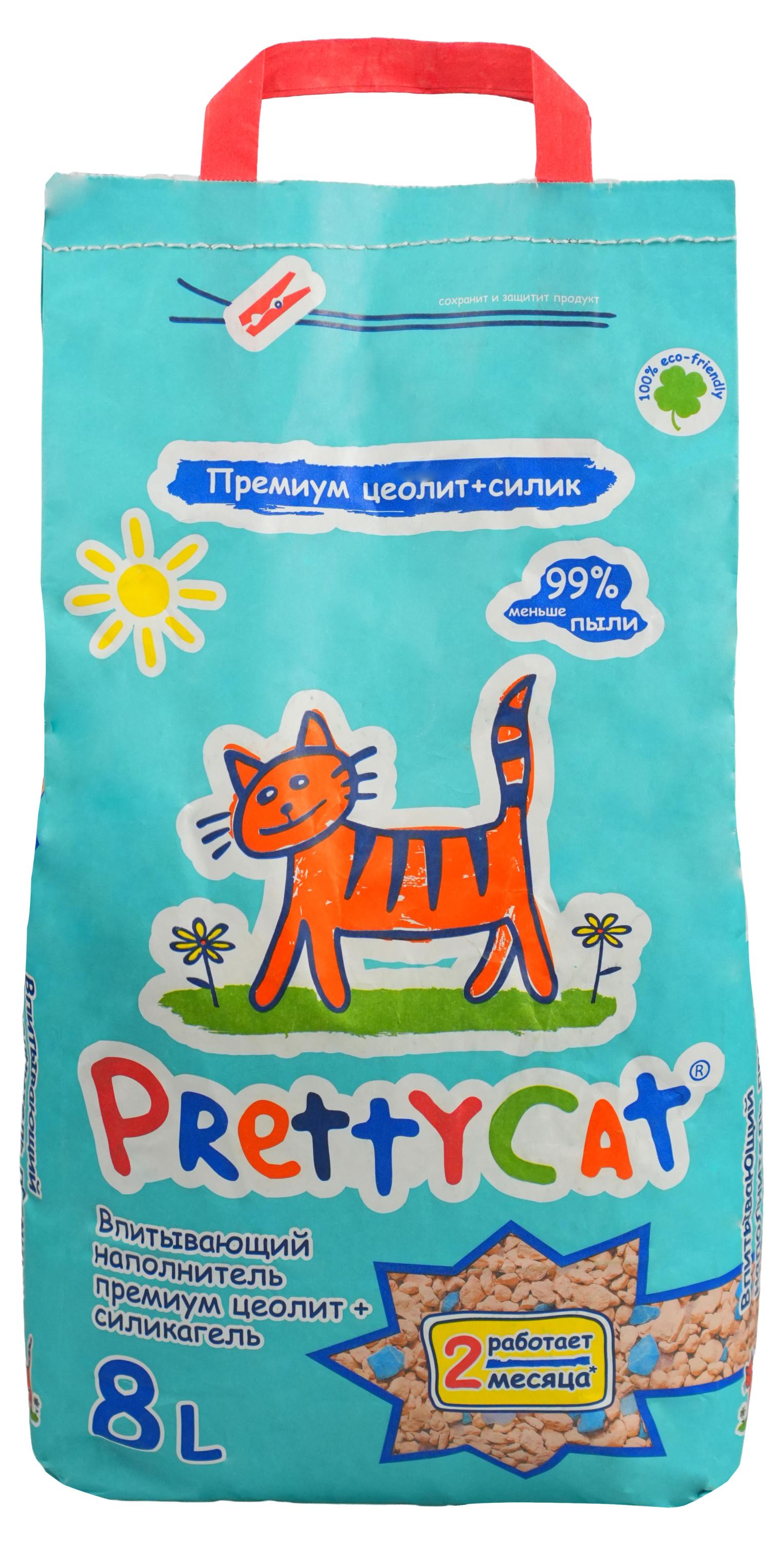 

Наполнитель для кошачьего туалета PrettyCat Premium впитывающий, 8 л
