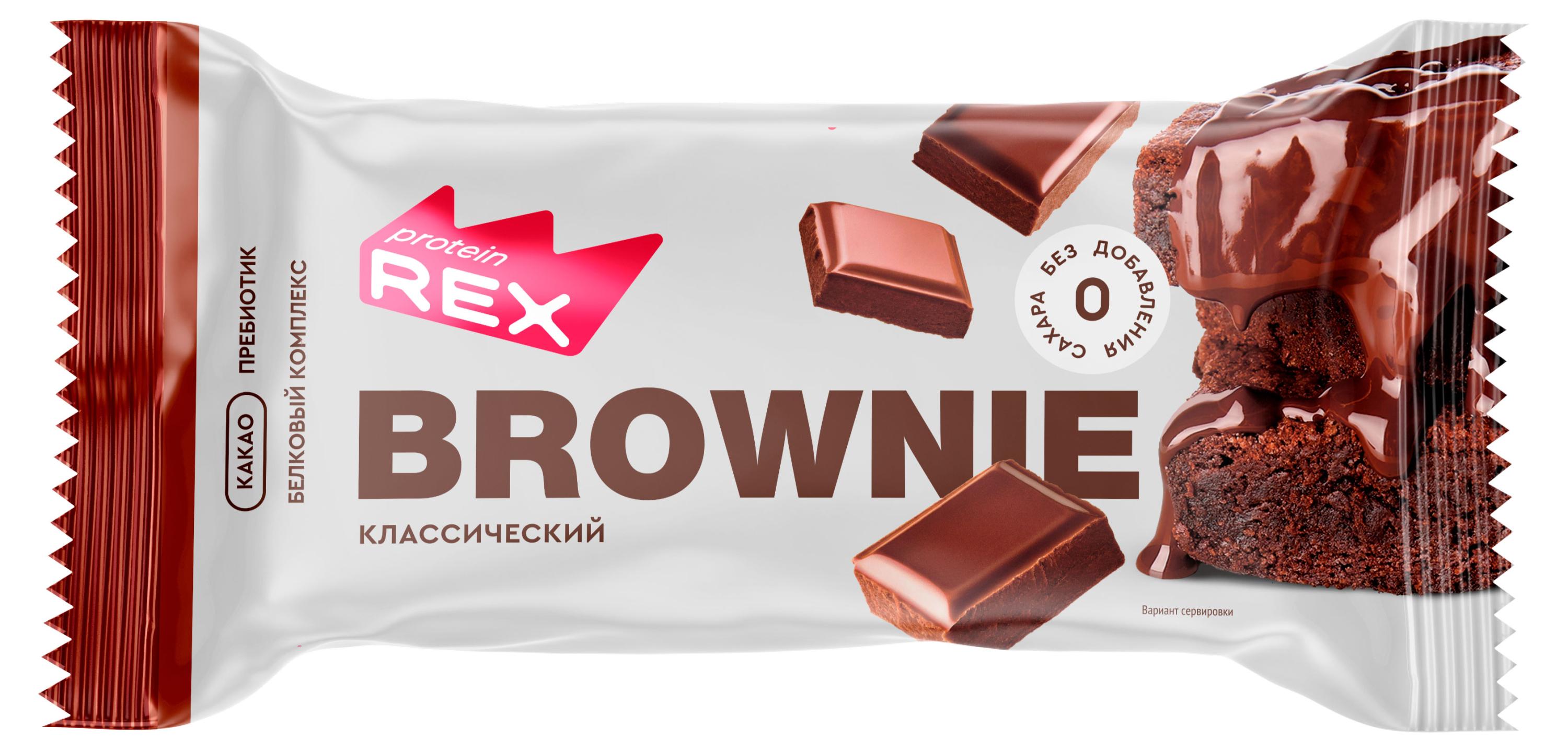 

Пирожное Protein Rex Брауни классическое, 50 г