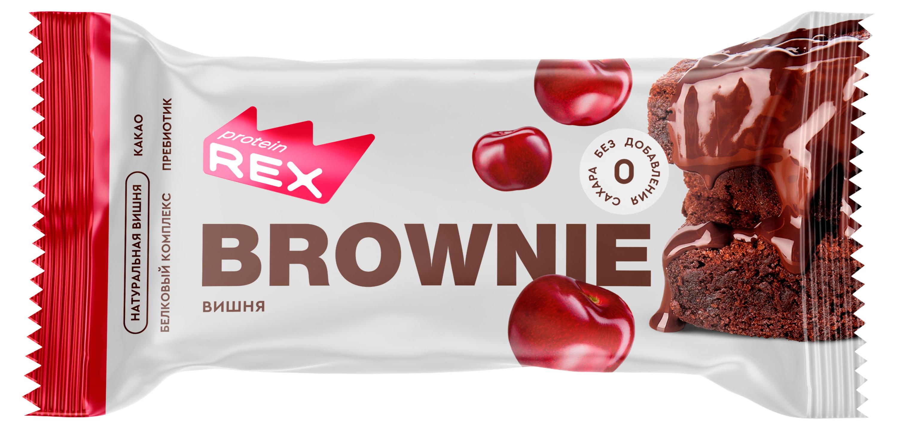 

Пирожное Protein Rex Брауни вишневое, 50 г
