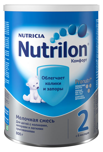 Изображение товара Детская сухая молочная смесь Nutrilon Комфорт 2 с 6 месяцев 800 г