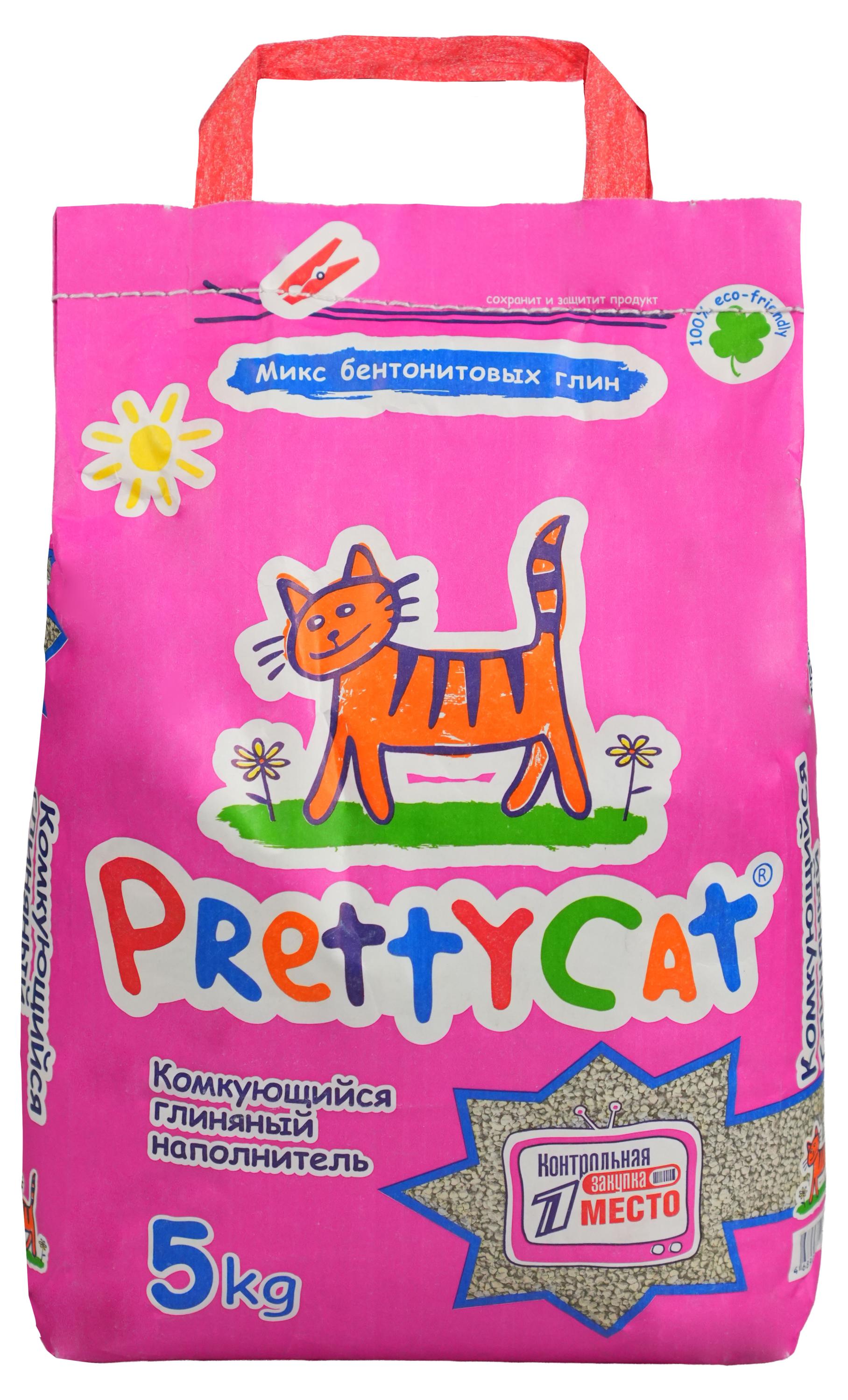 

Наполнитель для кошачьего туалета PrettyCat Euro Mix комкующийся, 5 кг