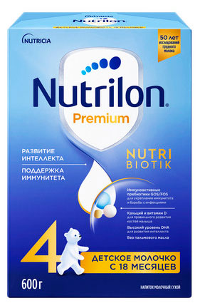 

Смесь сухая молочная Nutrilon Premium 4 с 18 мес., 600 г