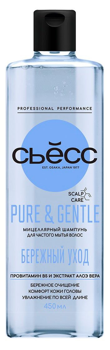 

Шампунь для волос Сьесс Pure and Gentle для всех типов волос, 450 мл
