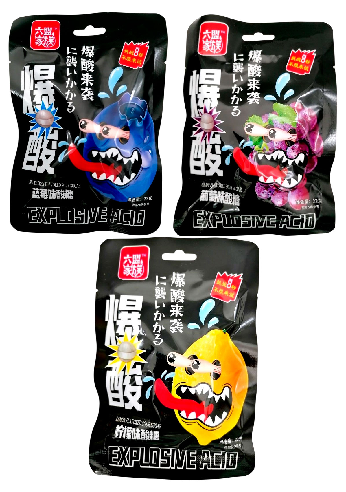 

Леденцы кислые TengDa микс вкусов Китай, 24 г