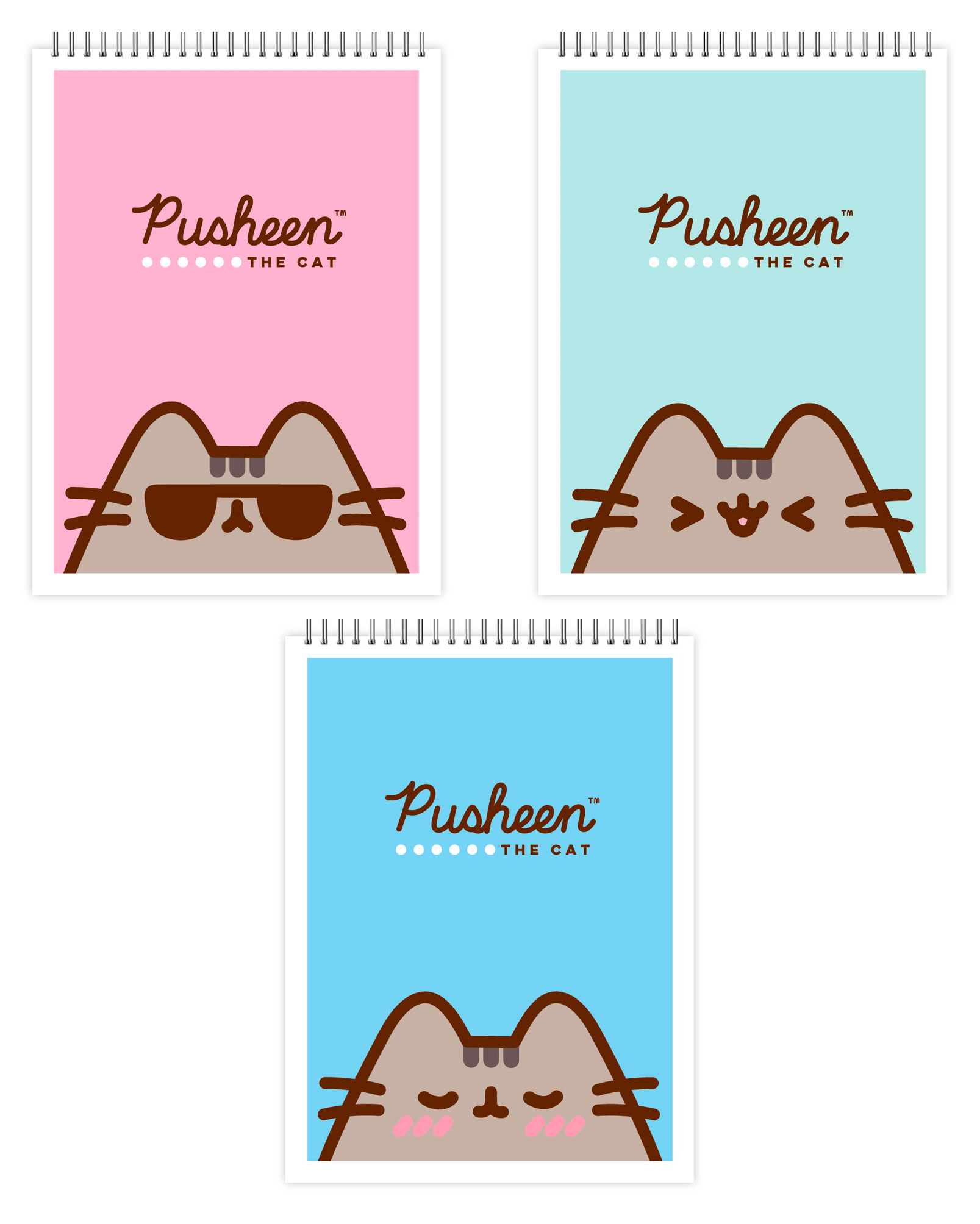 

Блокнот Academy Style Pusheen в клетку А7 40 л, 1 шт в ассортименте
