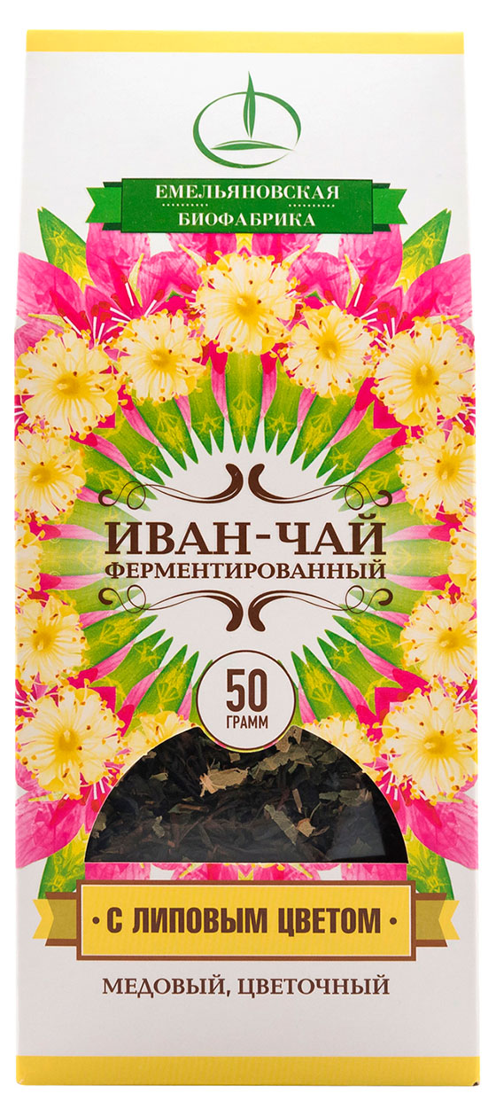 

Чай травяной Емельяновская Биофабрика Иван-чай с липовым цветом, 50 г